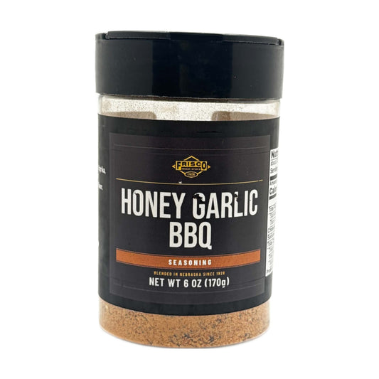 Honey Garlic BBQ Seasoning bottle, front