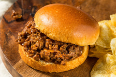 Homemade BBQ Sloppy Joe Sandwich