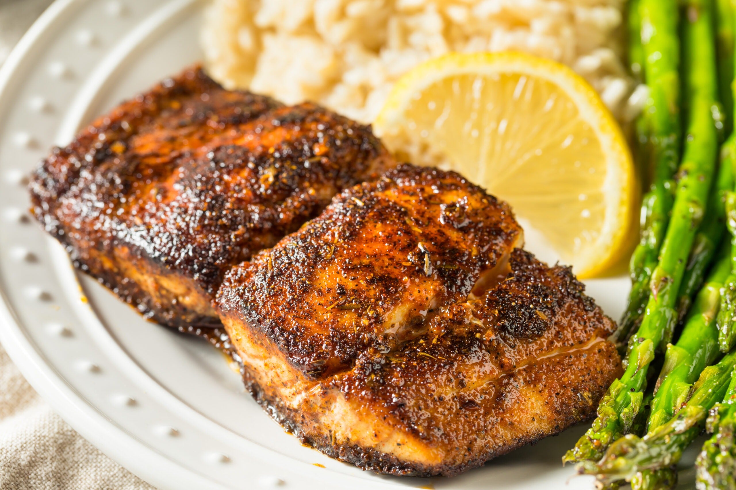 Homemade Blackened Mahimahi White Fish