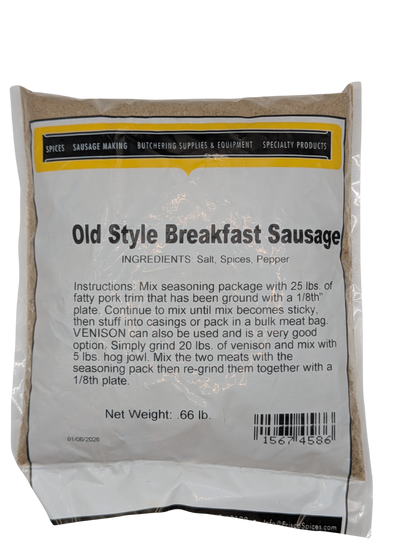 Old Style Breakfast Sausage Seasoning