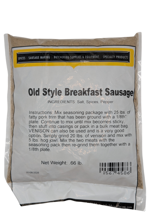 Old Style Breakfast Sausage Seasoning