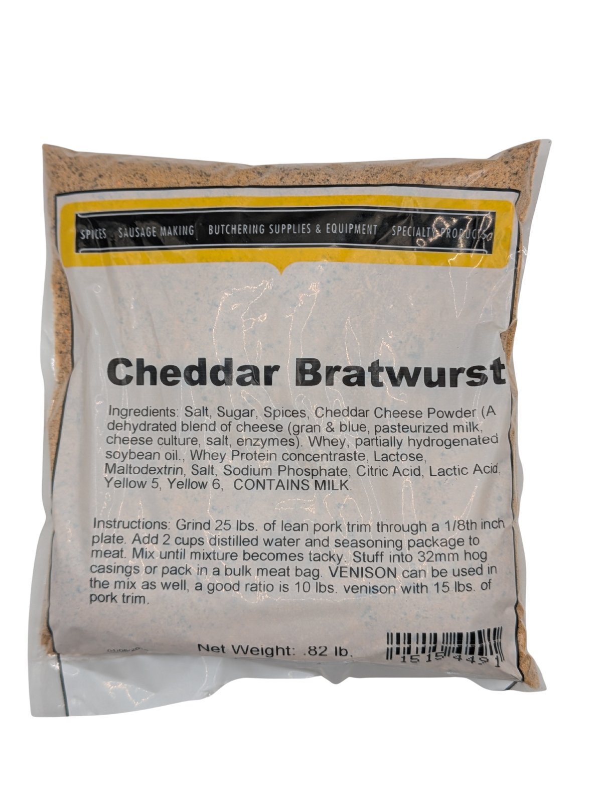 Cheddar Cheese Bratwurst Seasoning