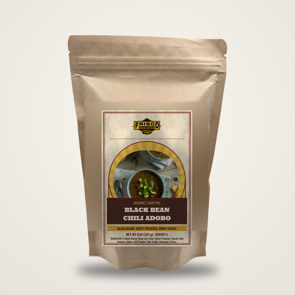 Black Bean Chili Adobo packet, Frisco Brands