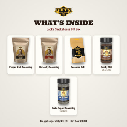 Jack's Smokehouse Gift Box: What's inside: each item with its name