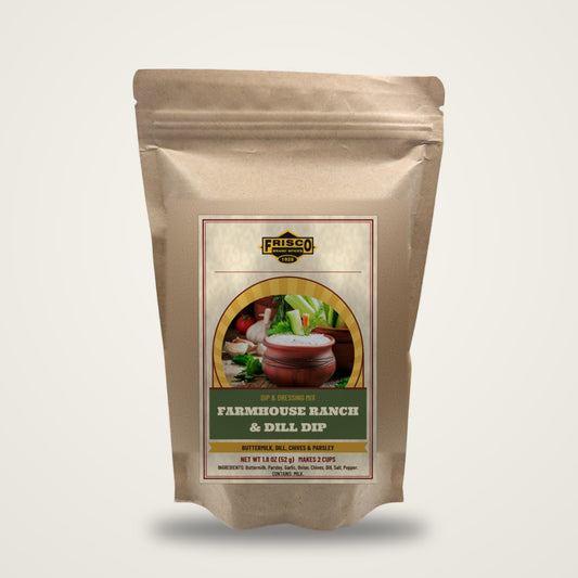 Farmhouse Ranch & Dill Dip packet, Frisco Brands