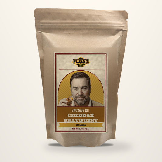 Cheddar Bratwurst seasoning pouch