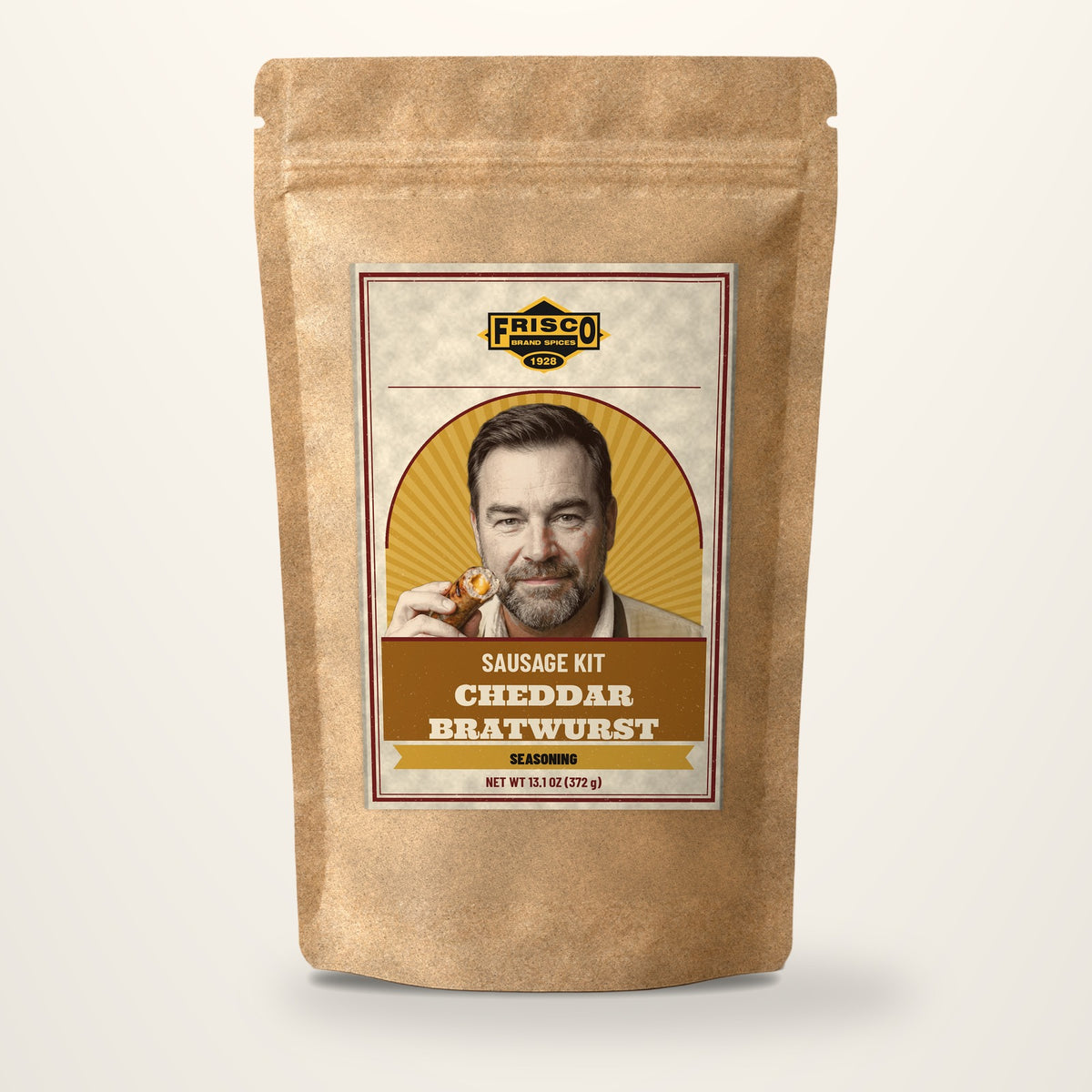 Cheddar Bratwurst seasoning packshot