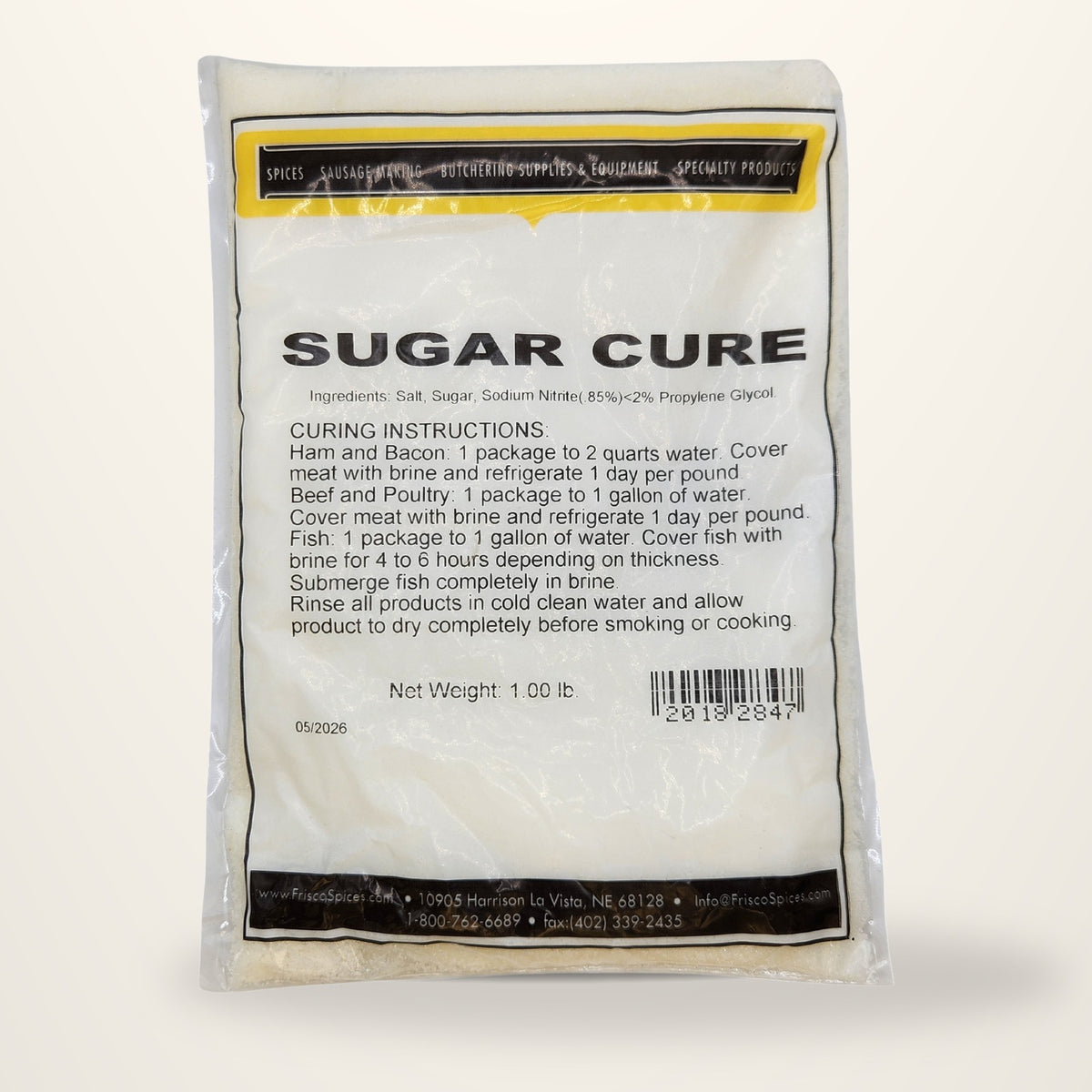 White Sugar Cure studio packshot