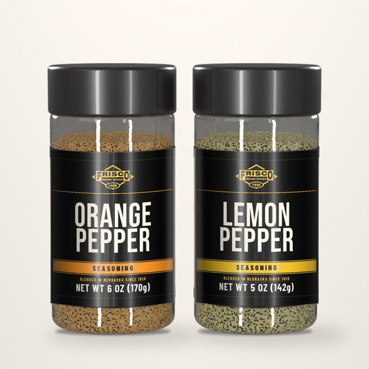 Frisco Citrus Duo: Orange Pepper & Lemon Pepper with the new Frisco Black Label