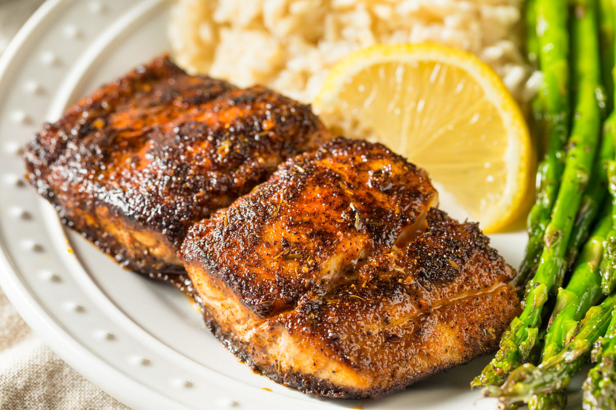 Homemade Blackened Mahimahi White Fish